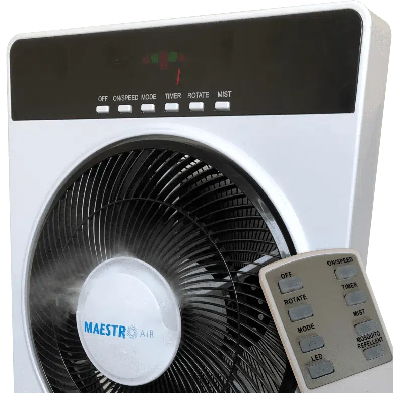 Misting Fan oscillation & rotation