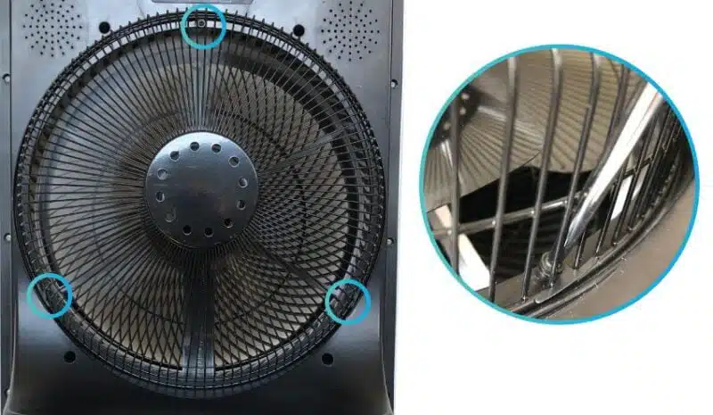 Misting Fan screw placement