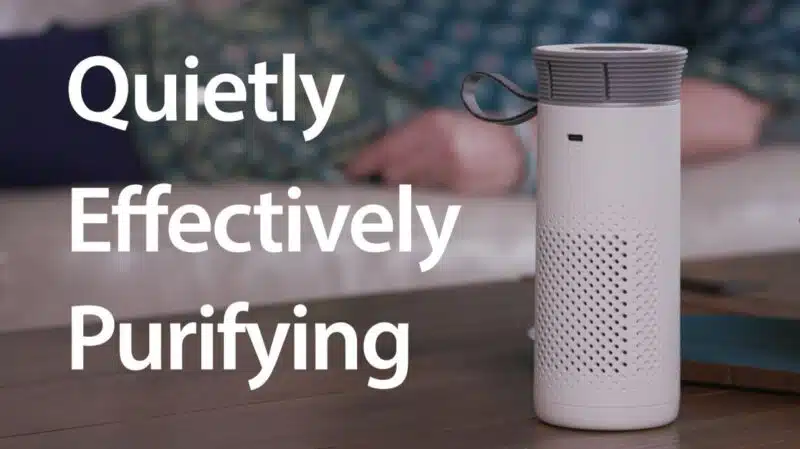 Nimbus portable air purifier Quietly Effectively Purifying